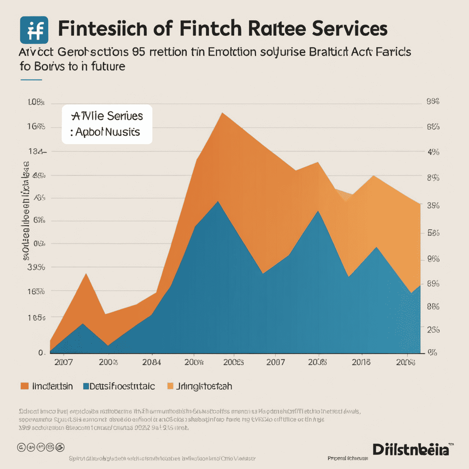 A graph showing the increasing adoption rate of fintech services in the UK over the past five years, with a projection for future growth